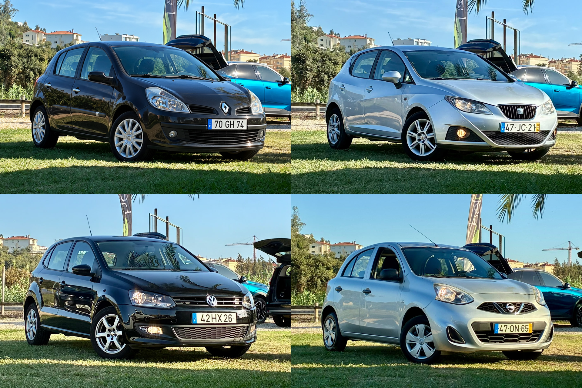 Novas 4 viaturas: Todas abaixo dos 10.000€